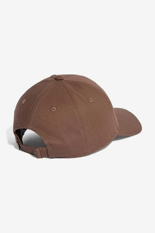 adidas Originals cotton baseball cap brown color