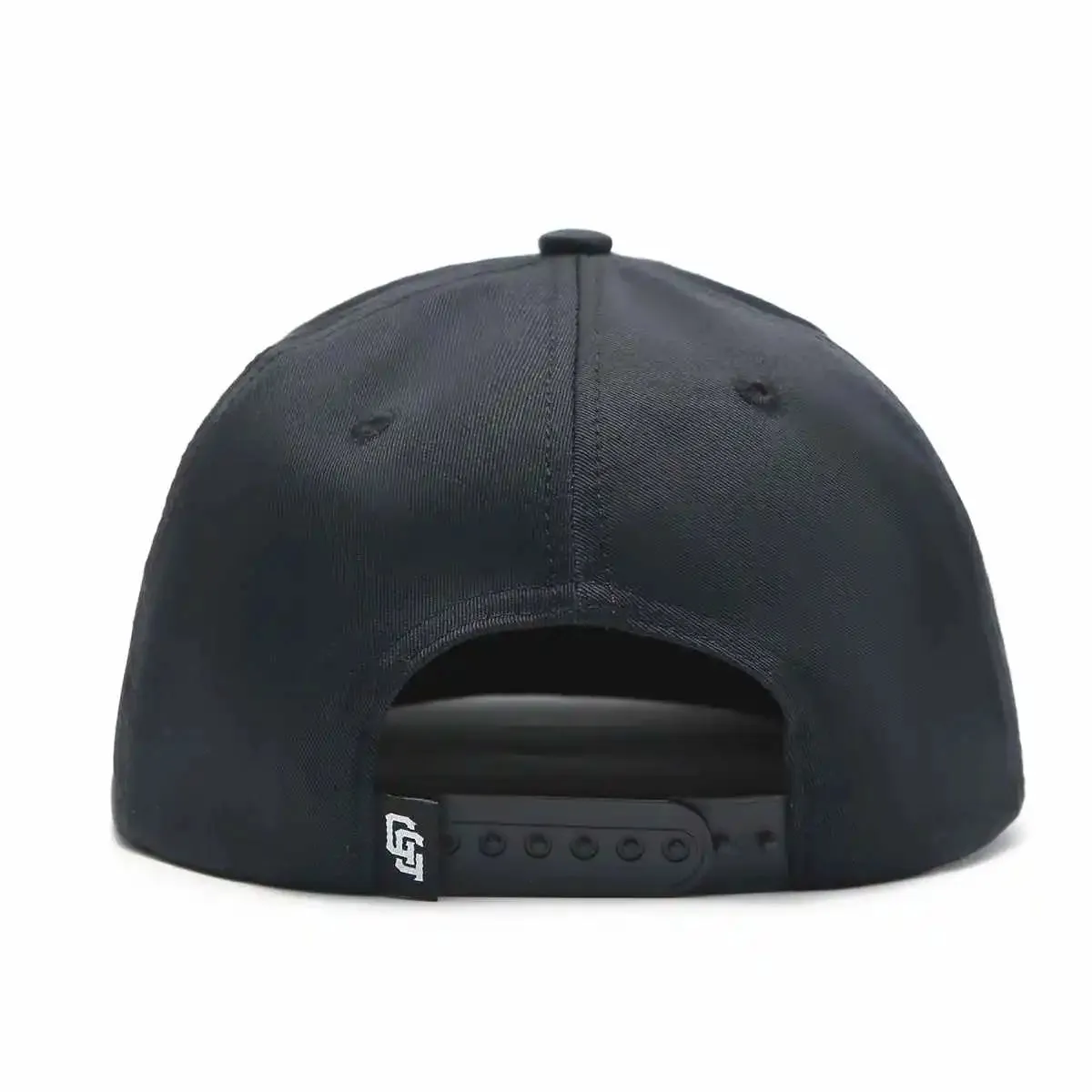 Angry Golfer Black SnapBack Golf Hat - Flat Brim