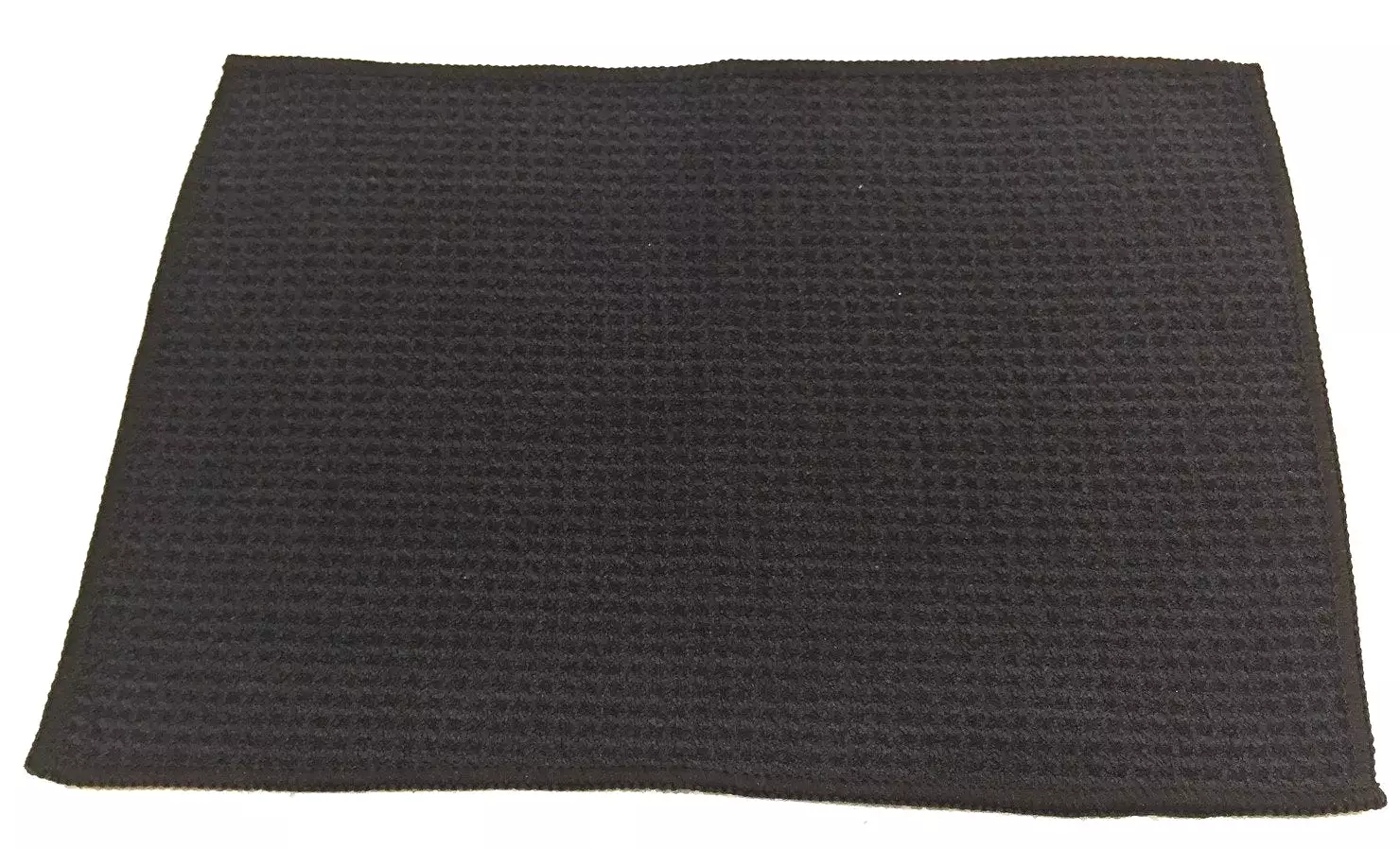 Aqua Pro 400A Waffle Weave Golf Towel Twin Pack - Black/Black