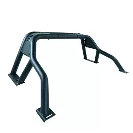 Black Short Arm Roll Sports Bar for the Ford Ranger 2012+