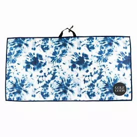 Blue Tie Dye Golf Towel