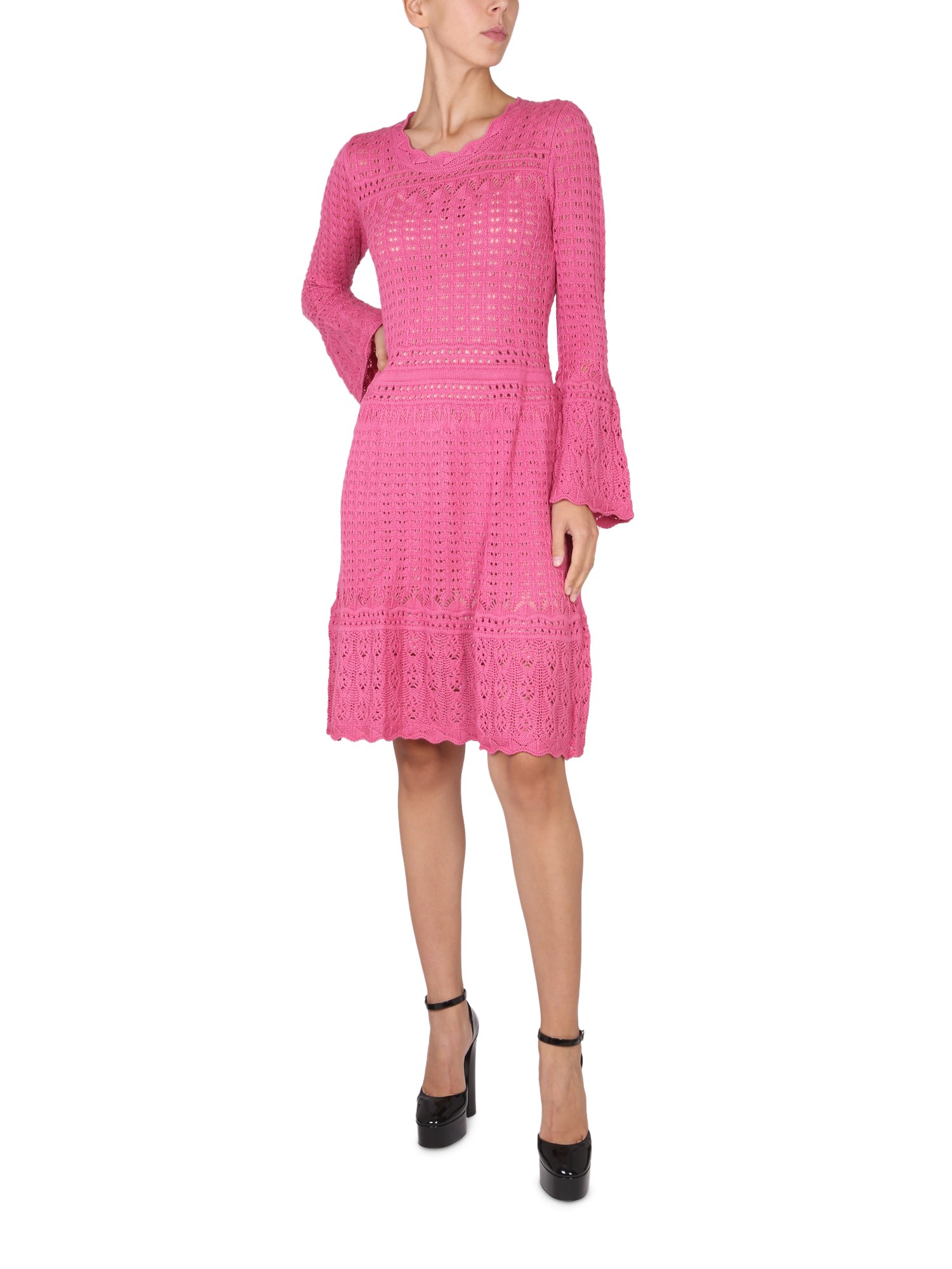 BOUTIQUE MOSCHINO    WOOL BLEND MIDI DRESS