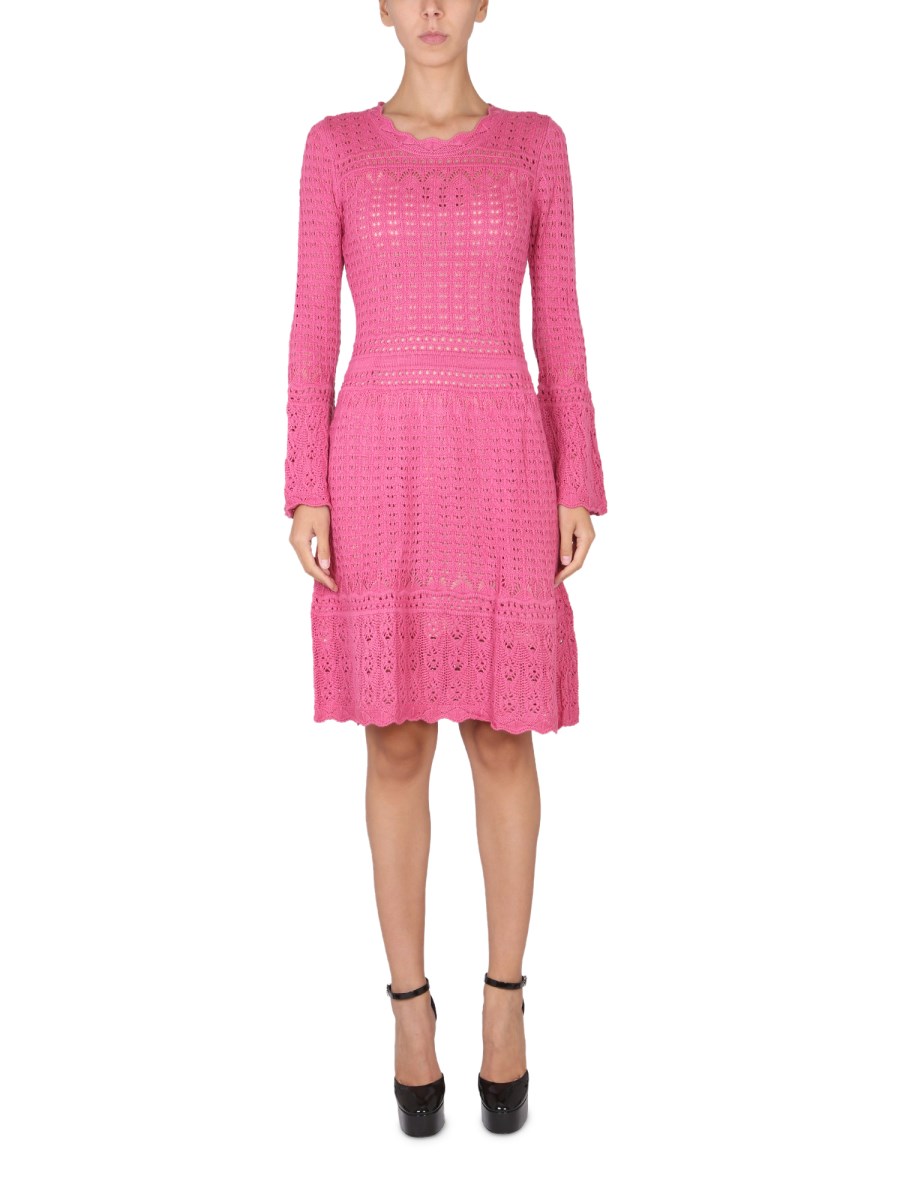 BOUTIQUE MOSCHINO    WOOL BLEND MIDI DRESS