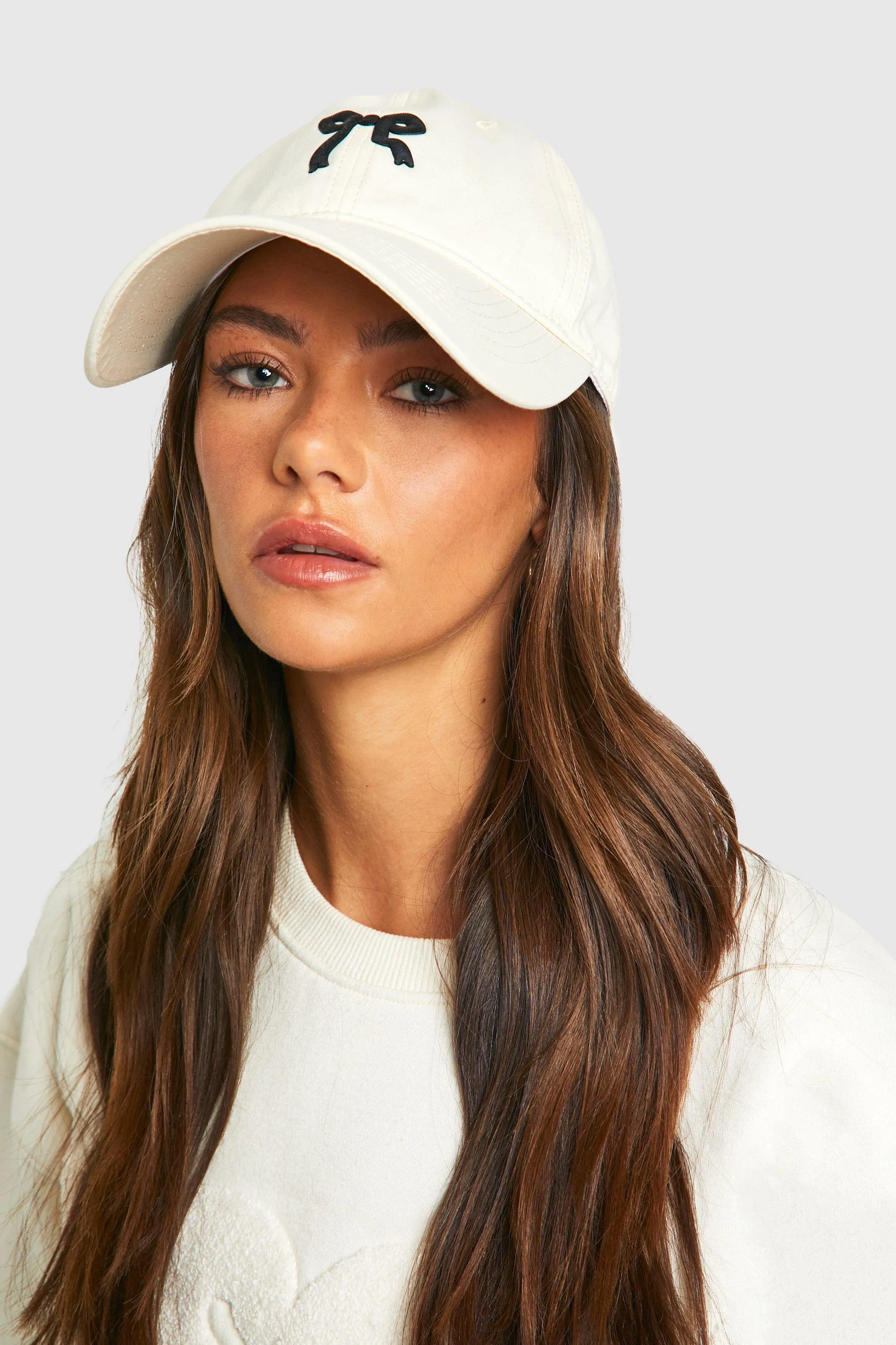 Bow Embroidered Cap