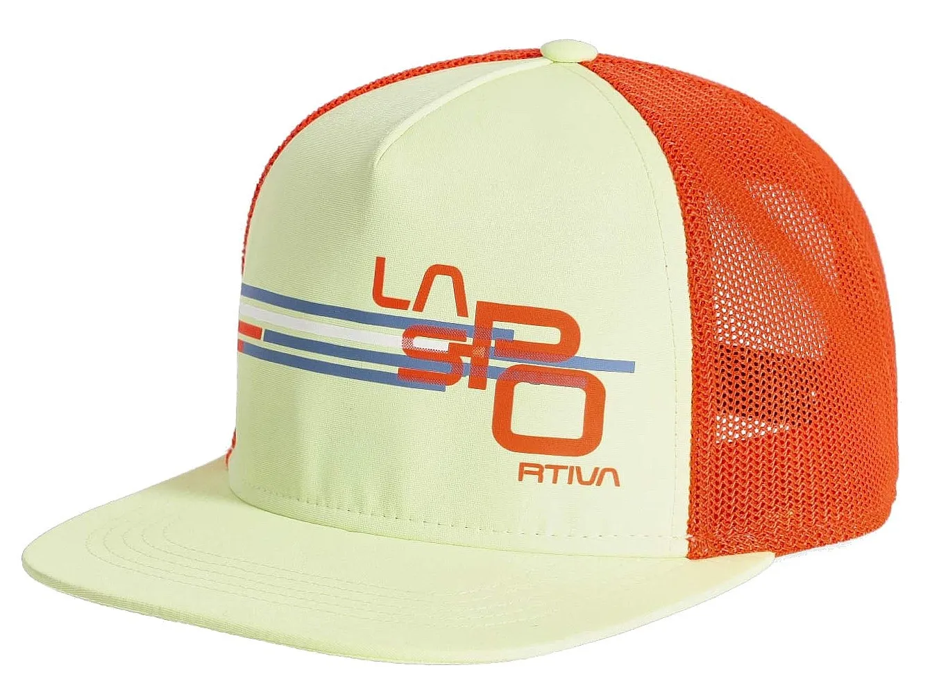 cap La Sportiva Stripe Cube Trucker - Zest/Cherry Tomato