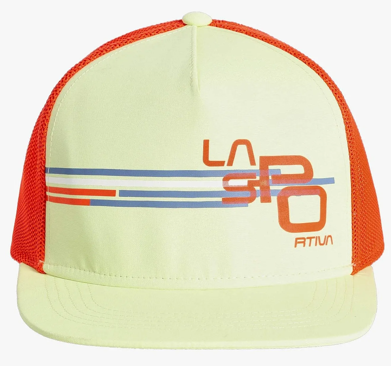 cap La Sportiva Stripe Cube Trucker - Zest/Cherry Tomato