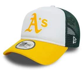 cap New Era 9FO AF Logo Trucker MLB Oakland Athletics - Aged Gold/White/Dark Green - men´s