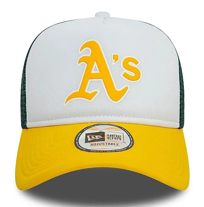 cap New Era 9FO AF Logo Trucker MLB Oakland Athletics - Aged Gold/White/Dark Green - men´s