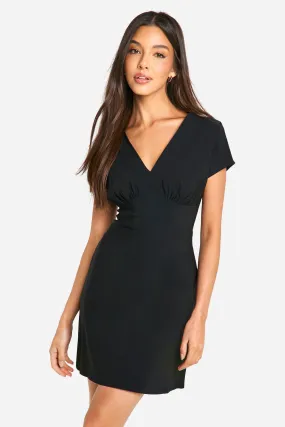 Cap Sleeve A-line Mini Dress