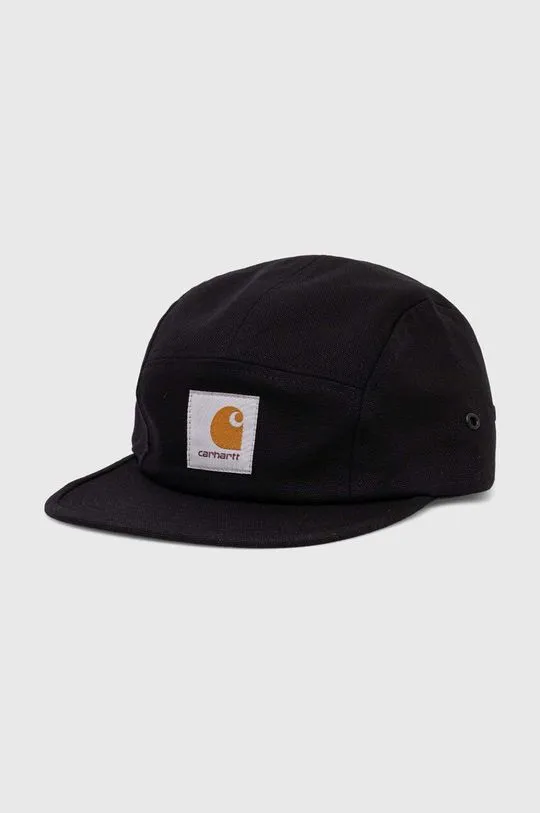 Carhartt WIP cotton baseball cap Backley Cap brown color