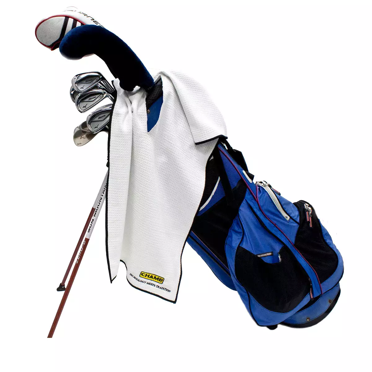 Champ Pro Caddy Golf Towel White