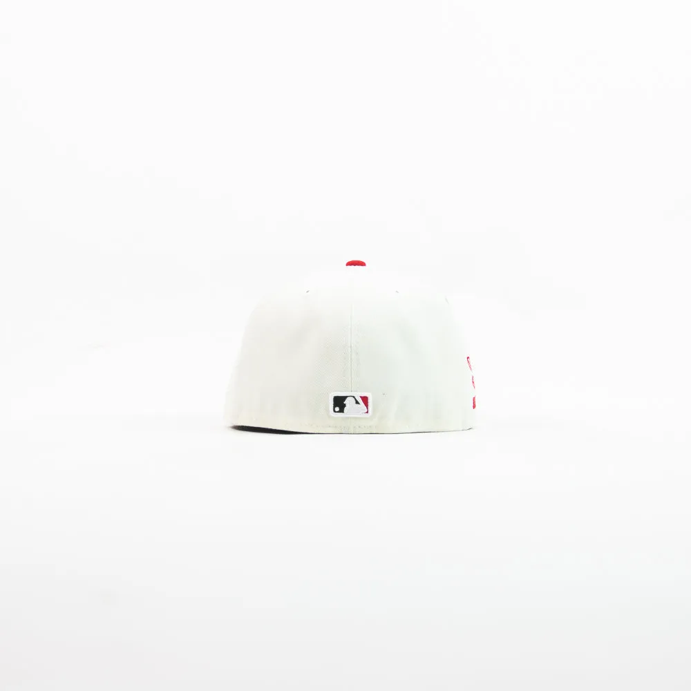 Cincinnati Reds City Connect Fitted Cap (Chrome/Red)