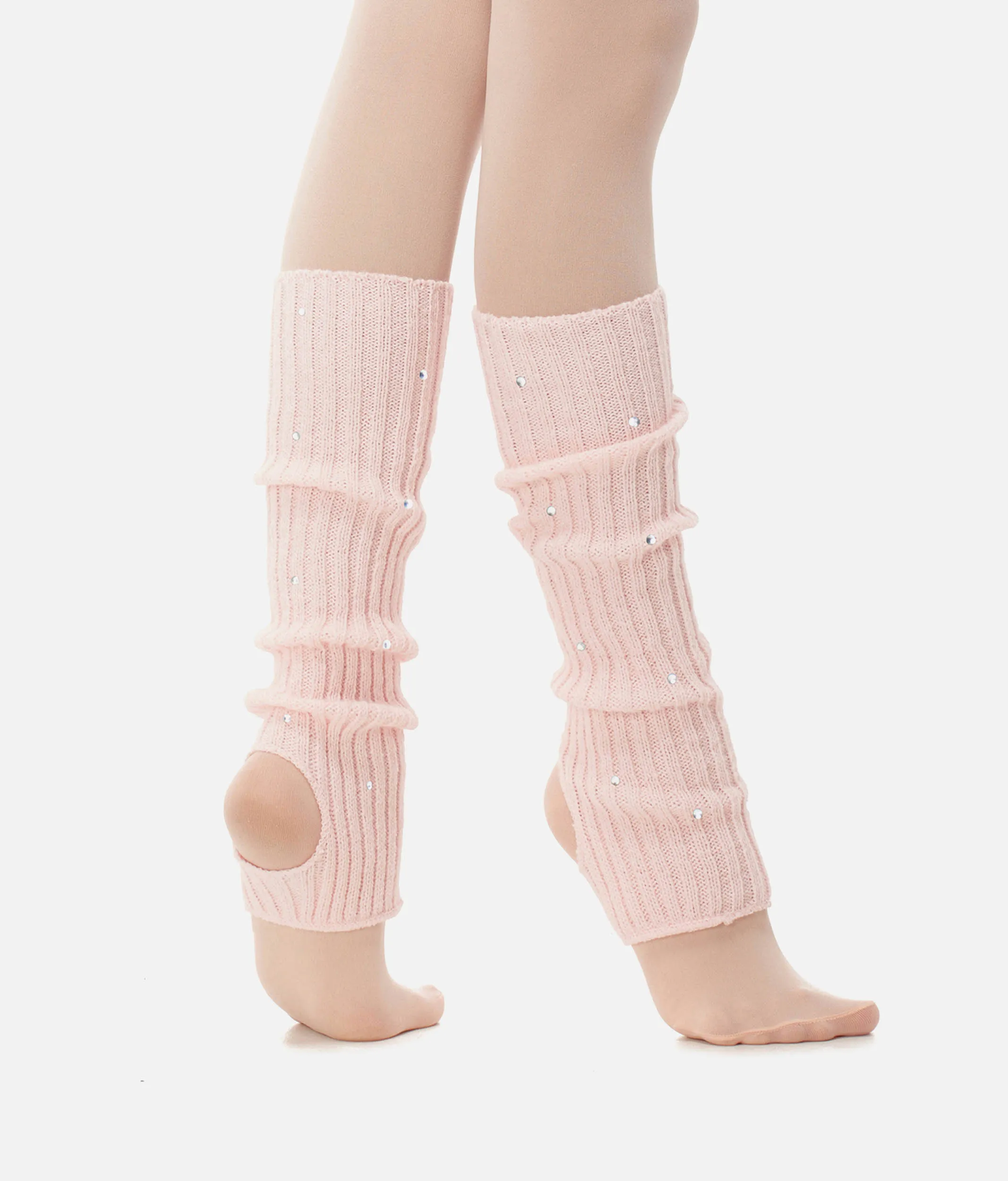 Classic Knit Stirrup Legwarmers With Rhinestone - 2012