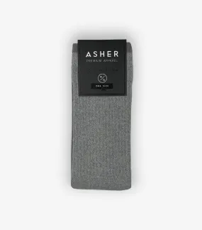 Crew Sock - Tipped Grey