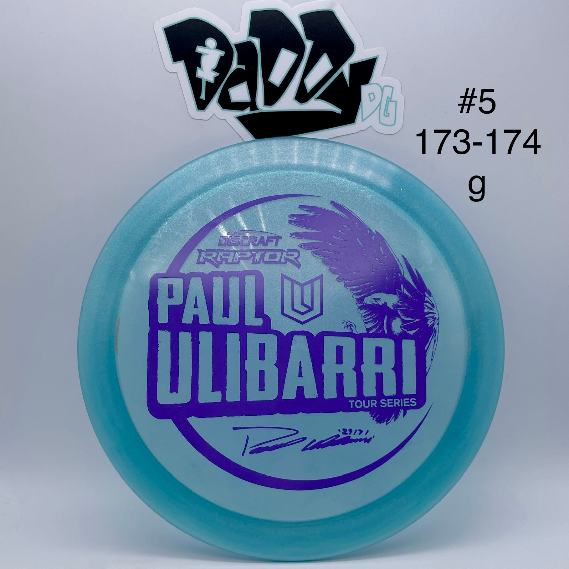 Discraft Z Metallic Raptor 2021 Tour Series Paul Ulibarri Stamped Fairway Driver