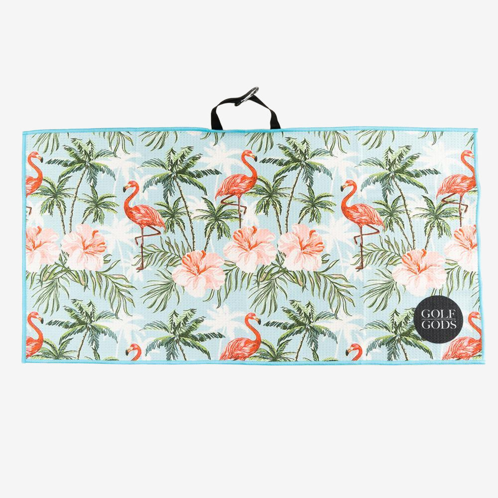 Flamingo Paradise Golf Towel