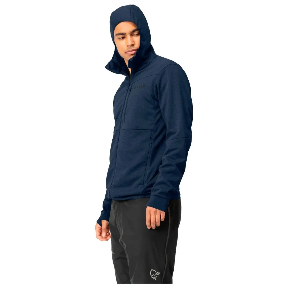 Fleece Norrona ---Falketind Warm2 Octa Hood M's Indigo Night