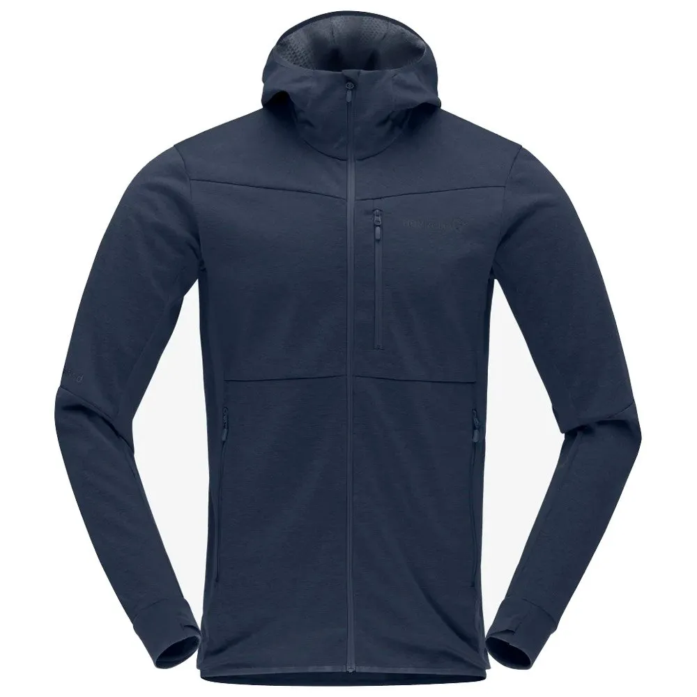 Fleece Norrona ---Falketind Warm2 Octa Hood M's Indigo Night