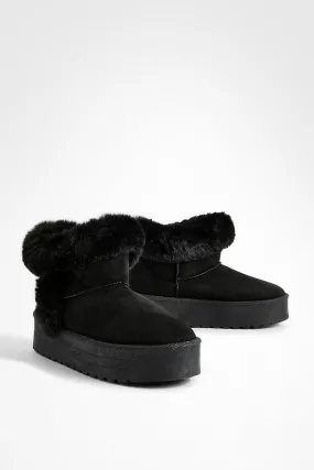 Fur Lined Cozy Platform Boots