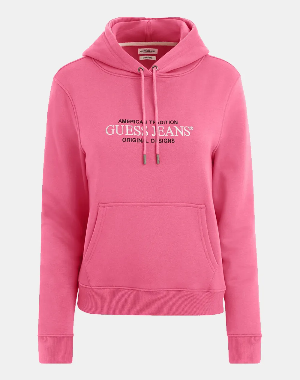 GUESS JEANS GJ HOOD OS AMERICAN - ORGANIC CO/PL SOFT FLEECE 350 W