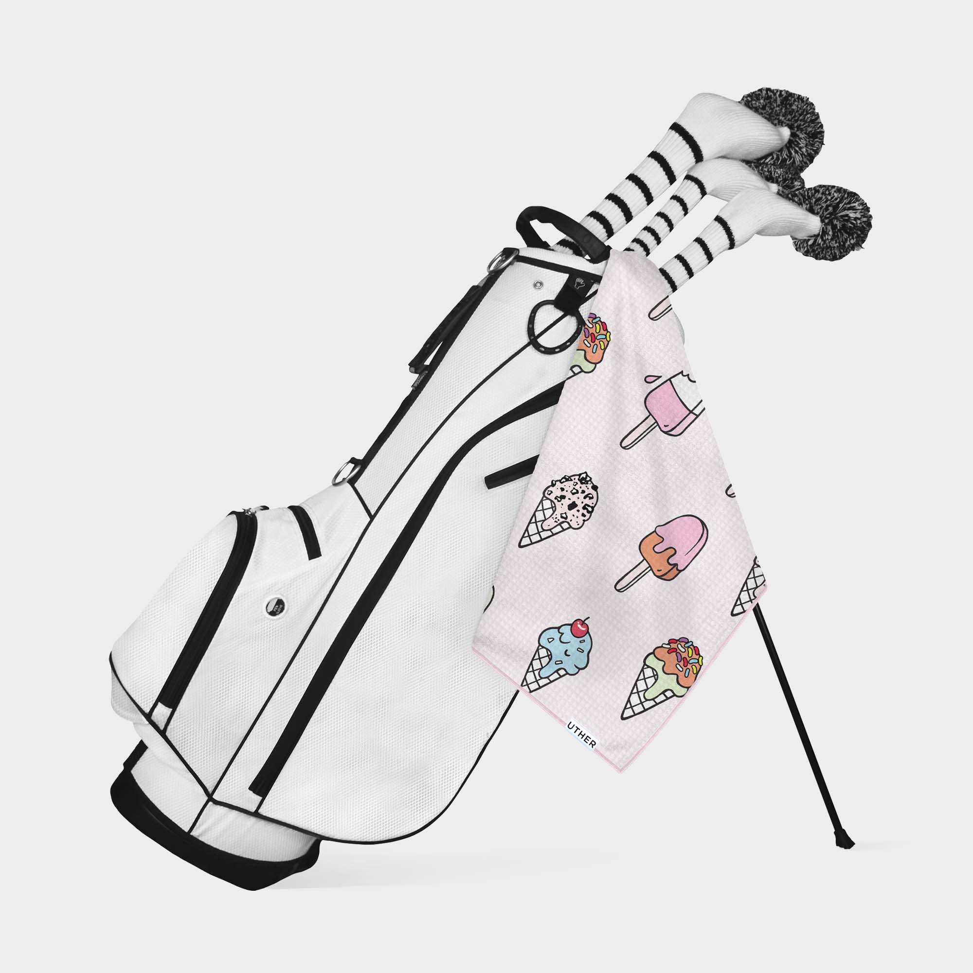 Ice Cream Drip Tour Golf Towel