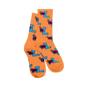 L-Wing Socks Orange