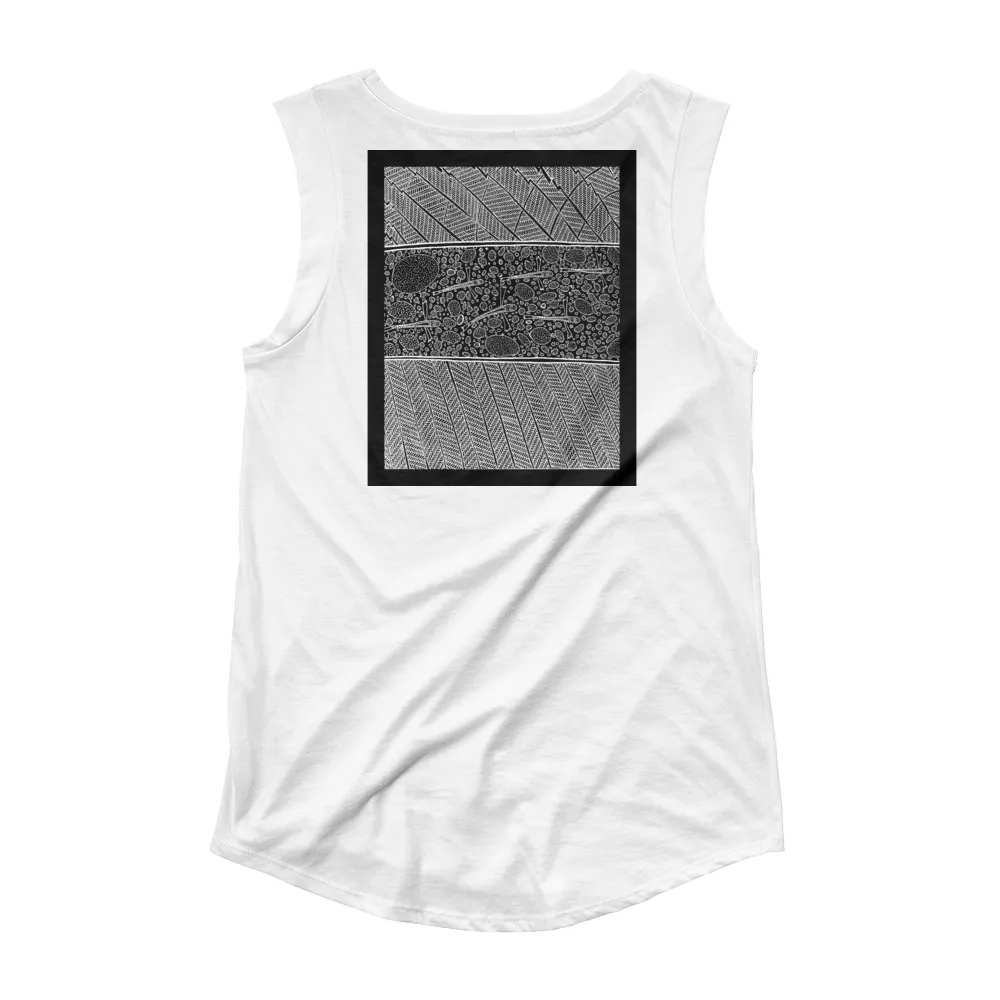 Ladies’ Cap Sleeve T-Shirt Barton Springs Life Underwater