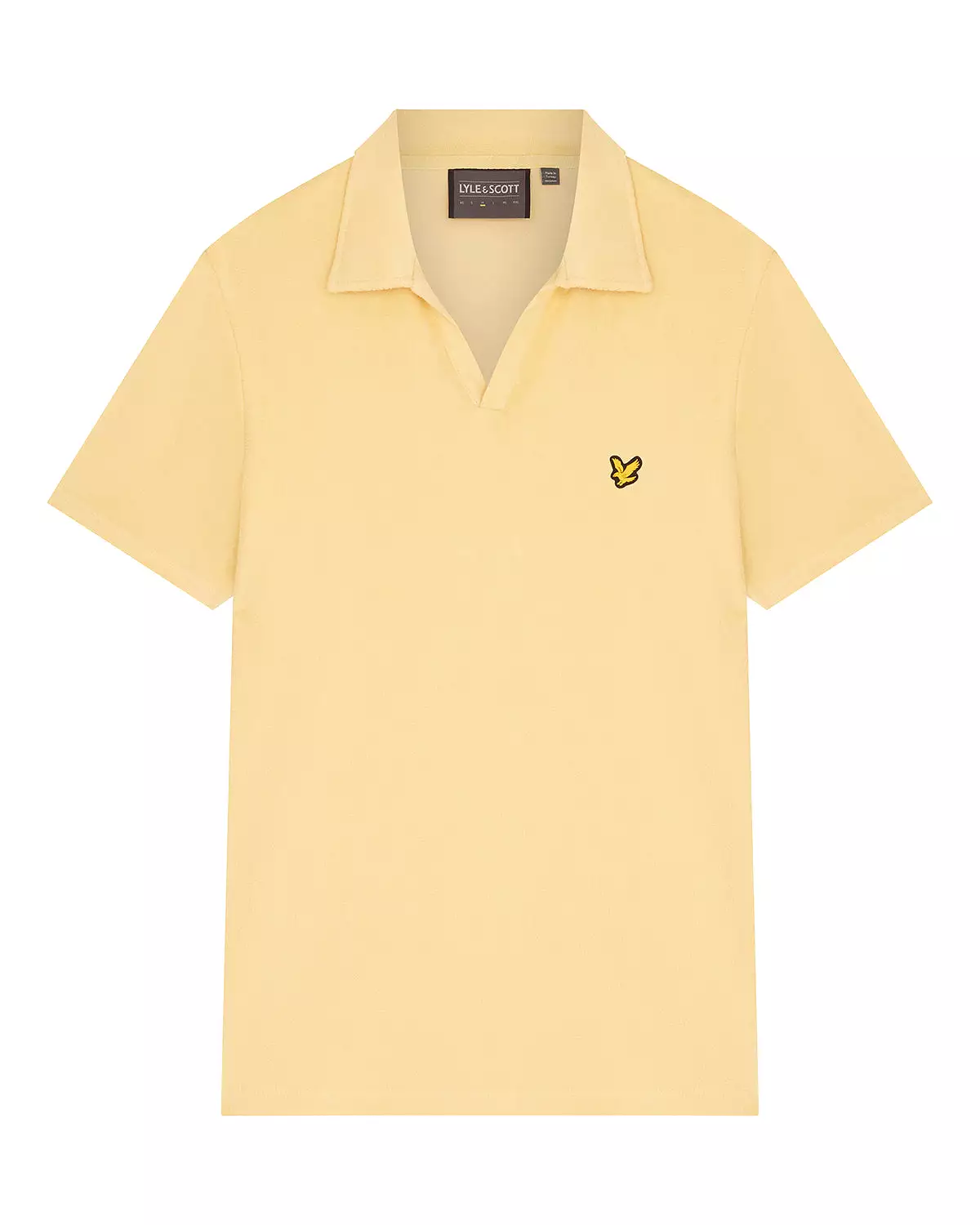 Lyle & Scott Golf Towel Polo Pale Gold - SS23