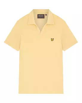 Lyle & Scott Golf Towel Polo Pale Gold - SS23