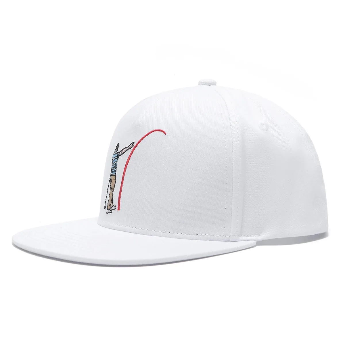 Mad Slicer White SnapBack Golf Hat - Flat Brim