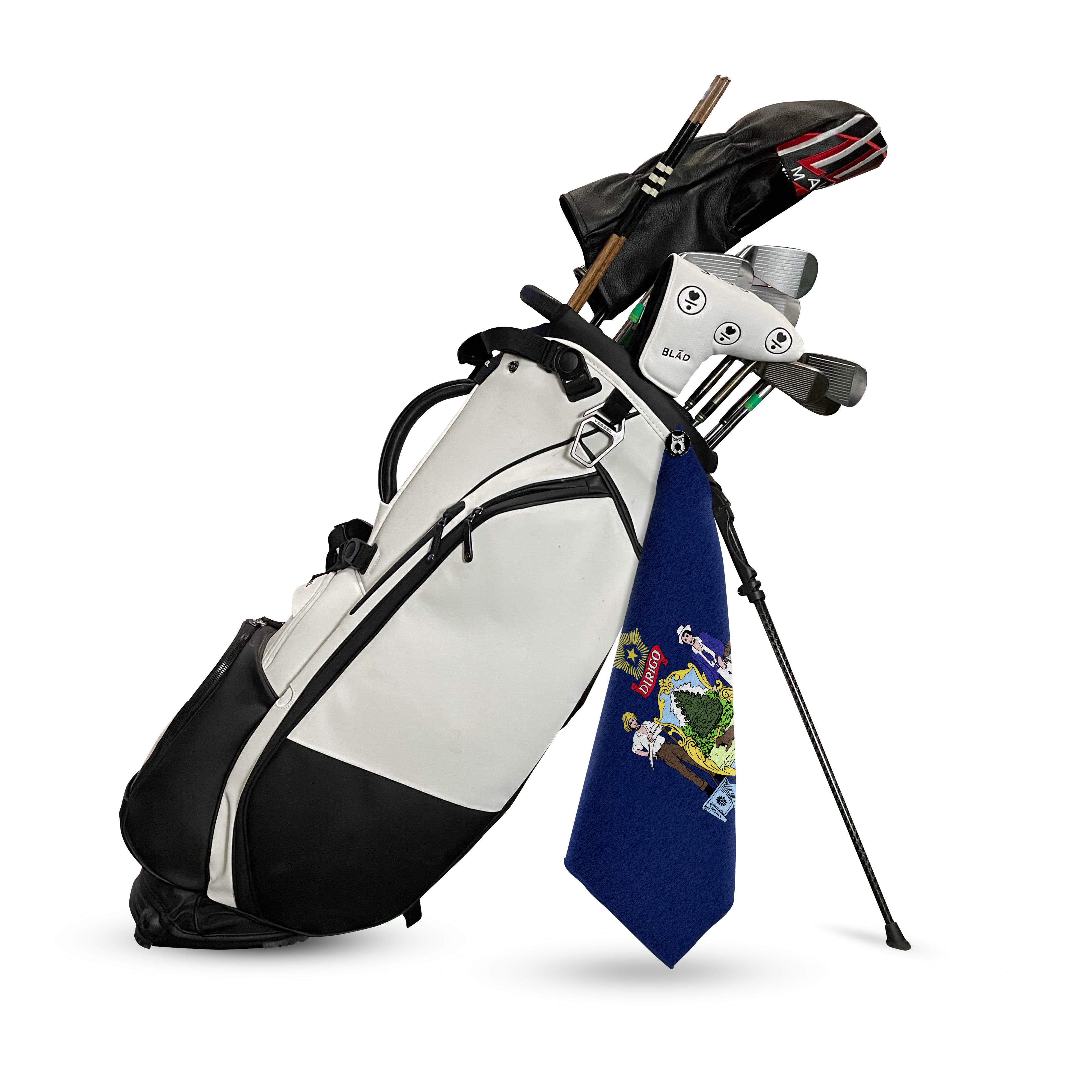 Maine Flag Golf Towel