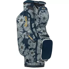 Ping Traverse Cart Bag - Blue Floral