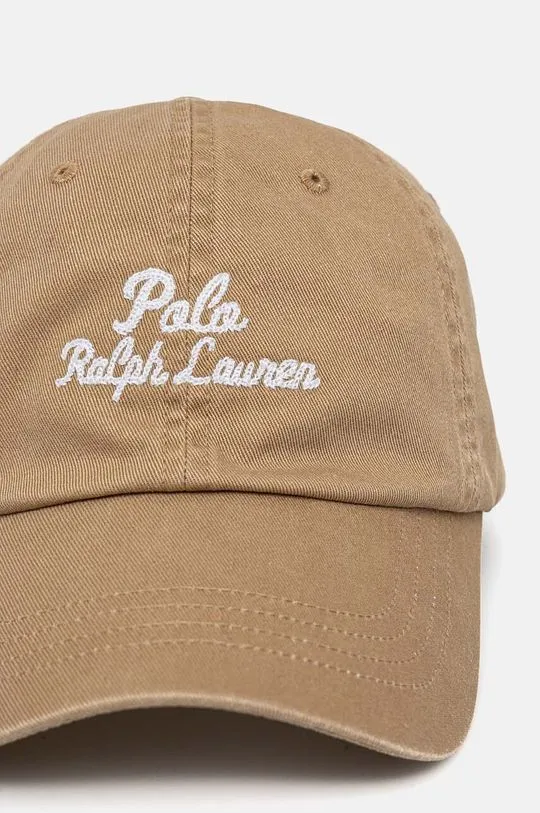 Polo Ralph Lauren cotton baseball cap beige color 211954882