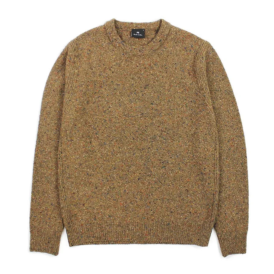 PS Paul Smith - Flecked Wool-Blend Jumper in Brown