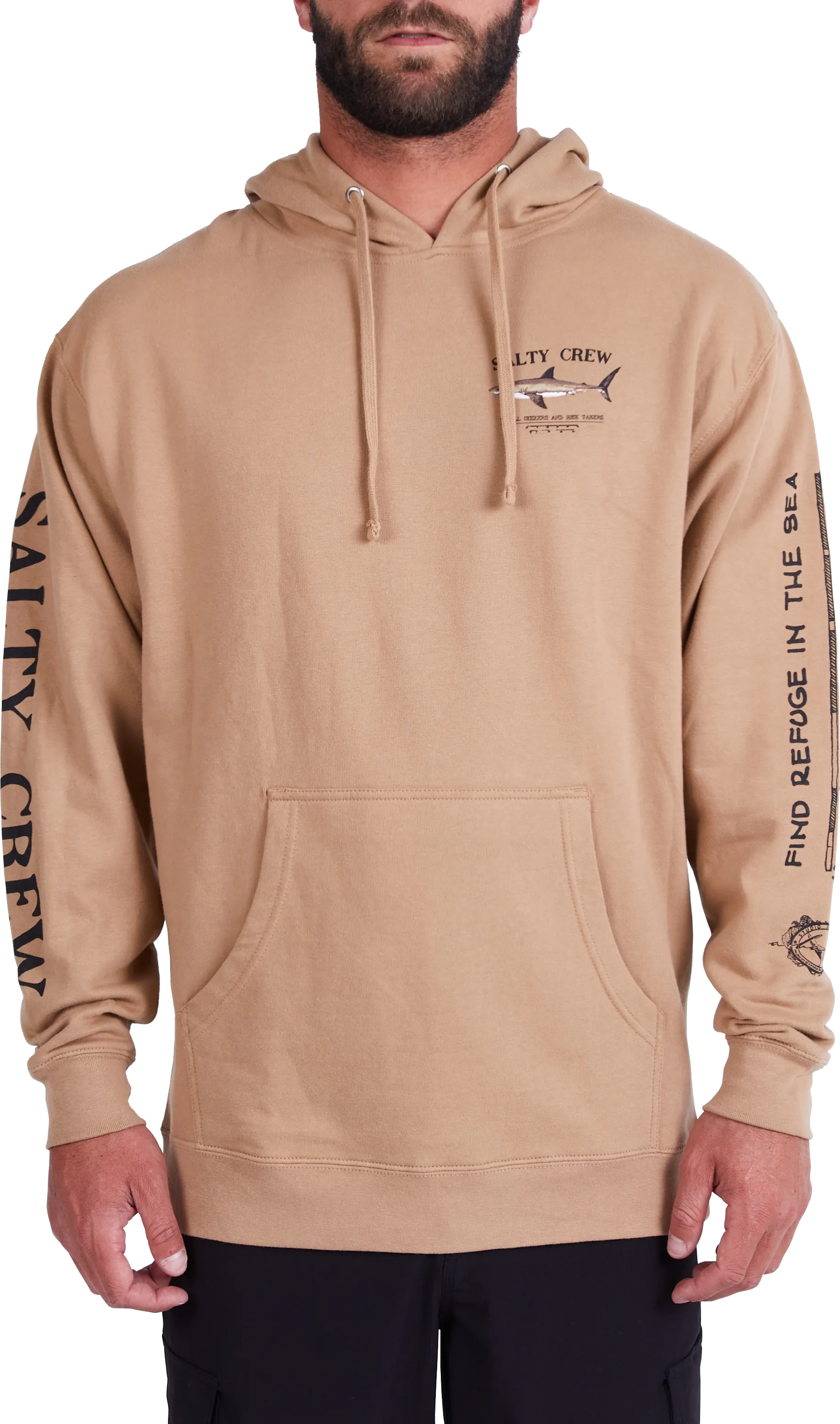 Salty Crew Men's Bruce Hood Fleece Sandstone | Buy Salty Crew Men's Bruce Hood Fleece Sandstone here | Outnorth