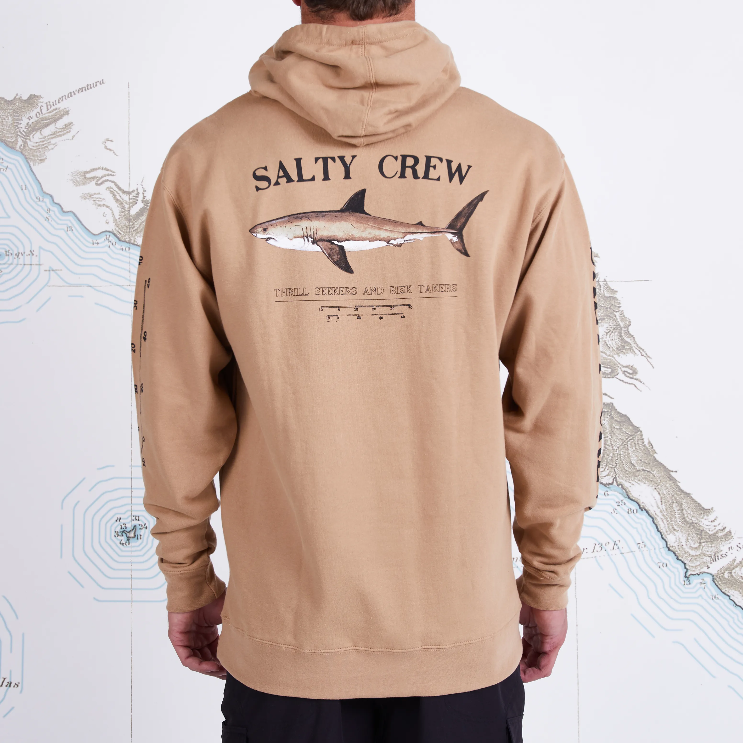 Salty Crew Men's Bruce Hood Fleece Sandstone | Buy Salty Crew Men's Bruce Hood Fleece Sandstone here | Outnorth