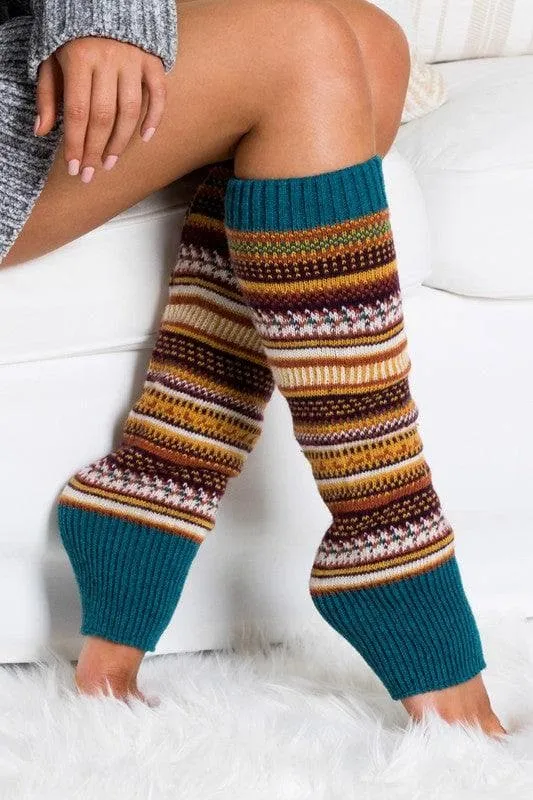 Short Fairisle Legwarmer