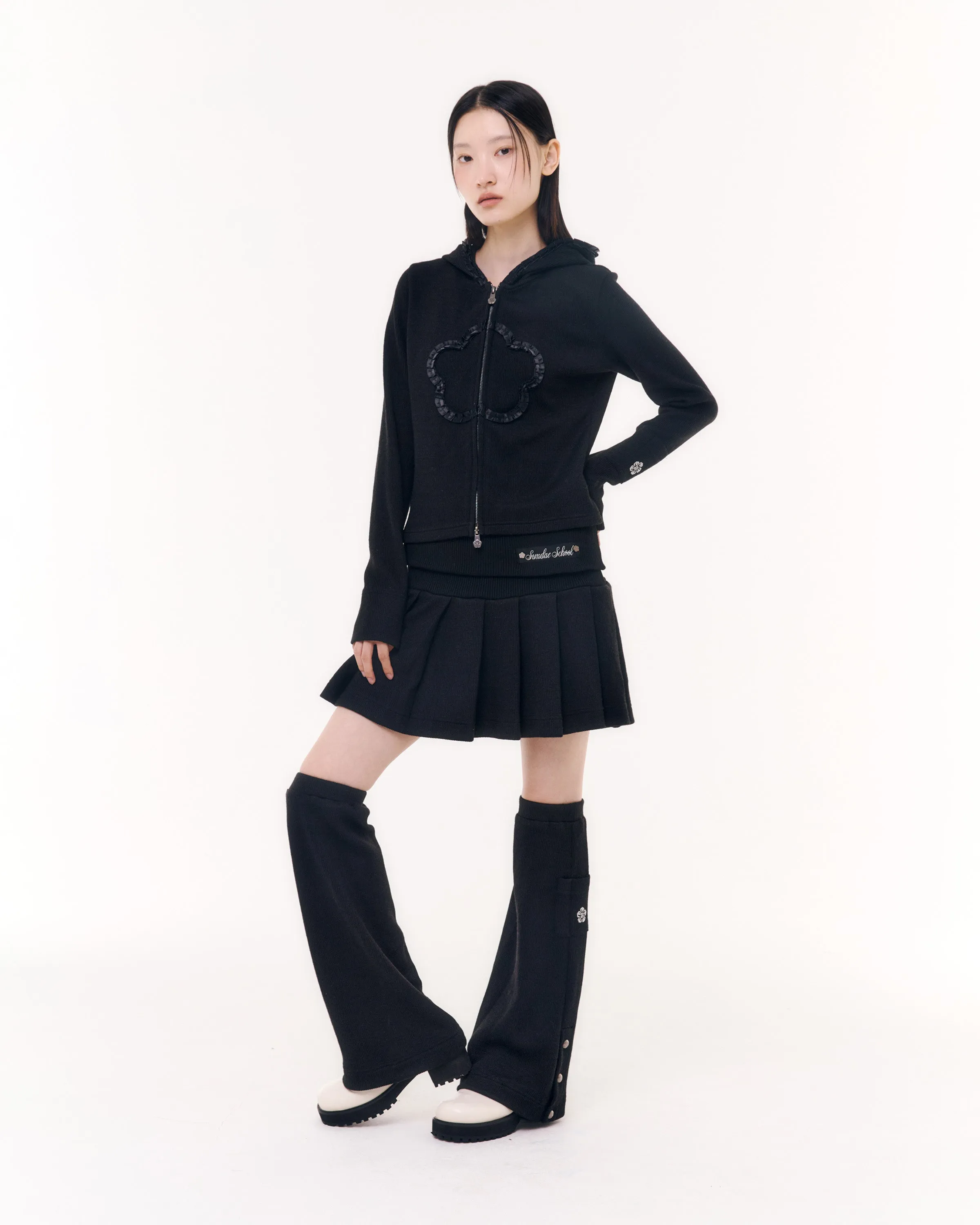 SOOT KNIT FOLD OVER SKIRT + LEGWARMER