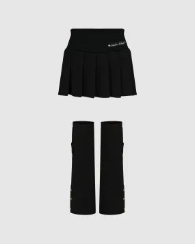 SOOT KNIT FOLD OVER SKIRT + LEGWARMER