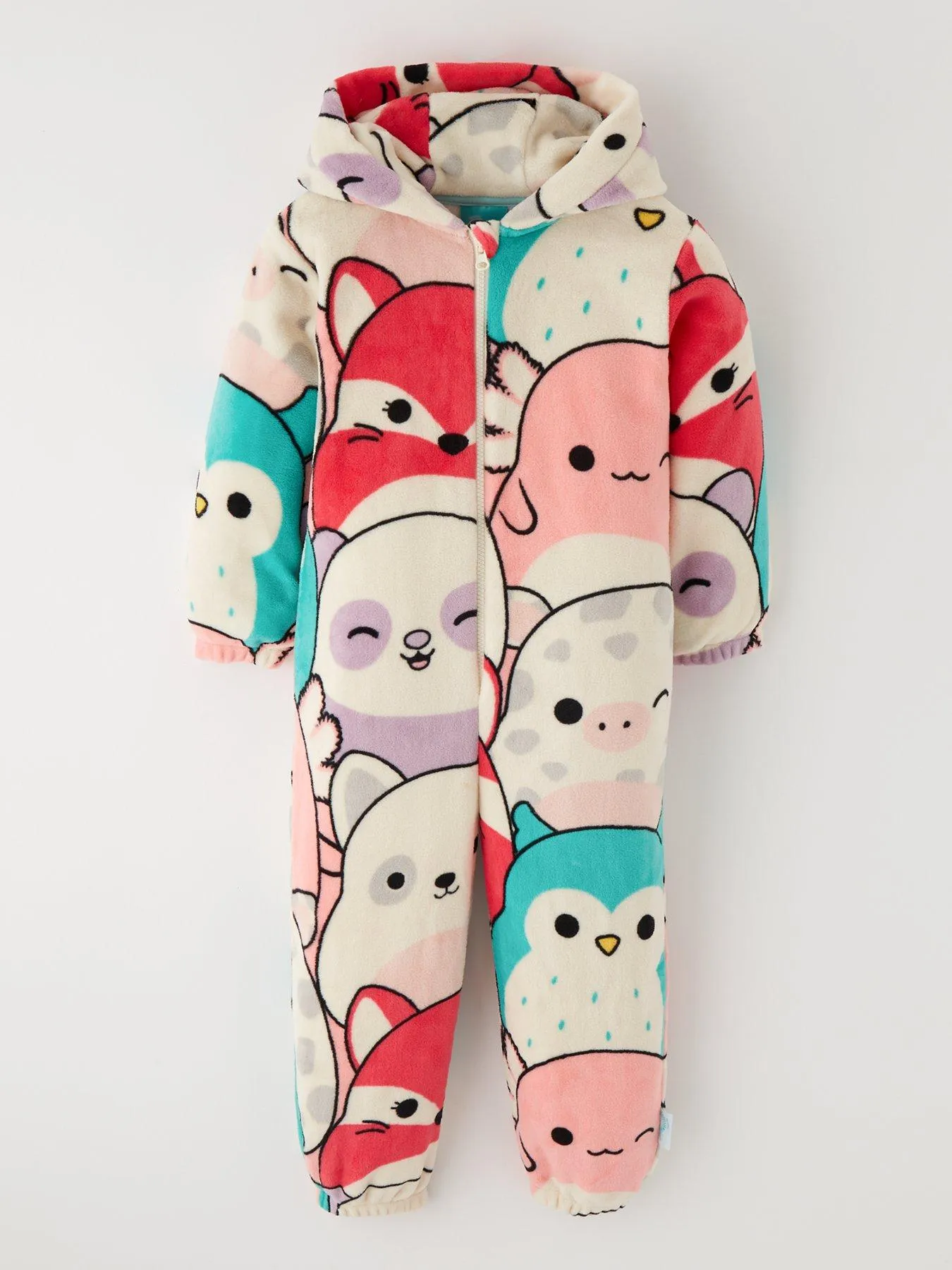 Squishmallows Squishmallow Hood Detail Fleece All In One - Multi