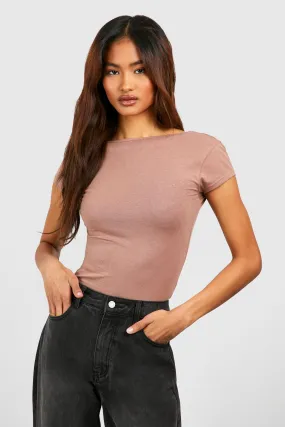 Tall Premium Super Soft Cap Sleeve Backless Top