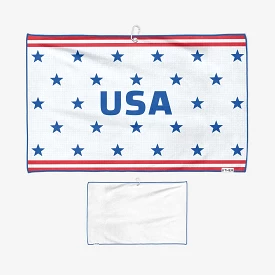 USA Heritage White Cart Golf Towel