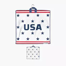 USA Heritage White Pocket Golf Towel