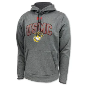 USMC Under Armour Arch EGA Fleece Hood (carbon heather)