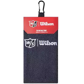 Wilson Staff Microfiber Trifold Golf Towel 16 x 21 Black